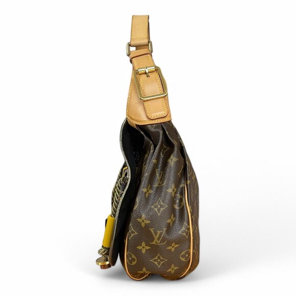 Louis Vuitton Monogram Kalahari GM Hobo Beaded Rope Shoulder Bag Metallic LV EUC - Picture 10 of 16